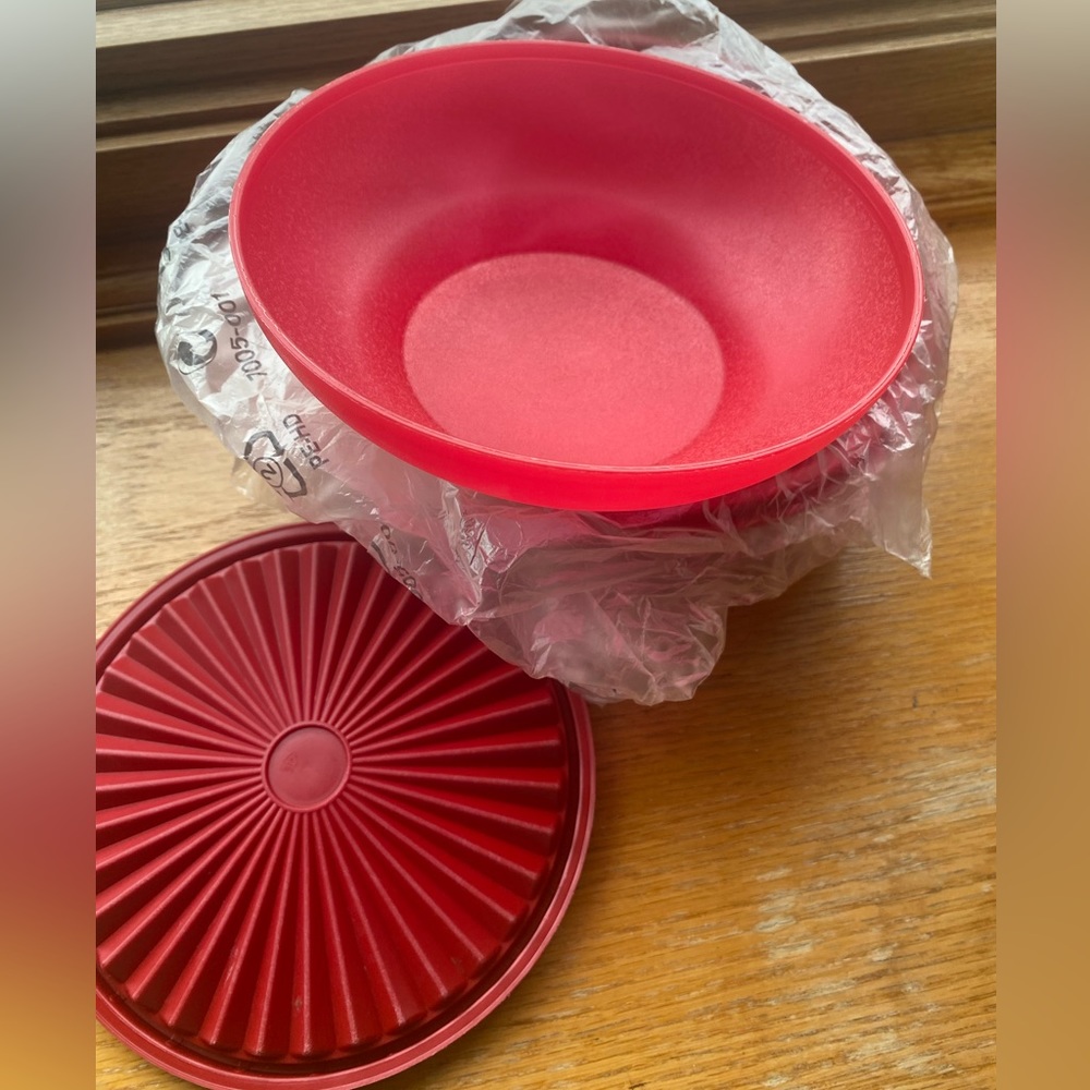 Red Tupperware 3 new .